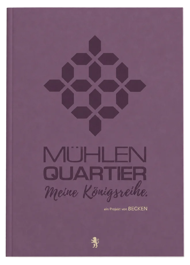 Broschüren-Cover Mühlenquartier, Königsreihe
