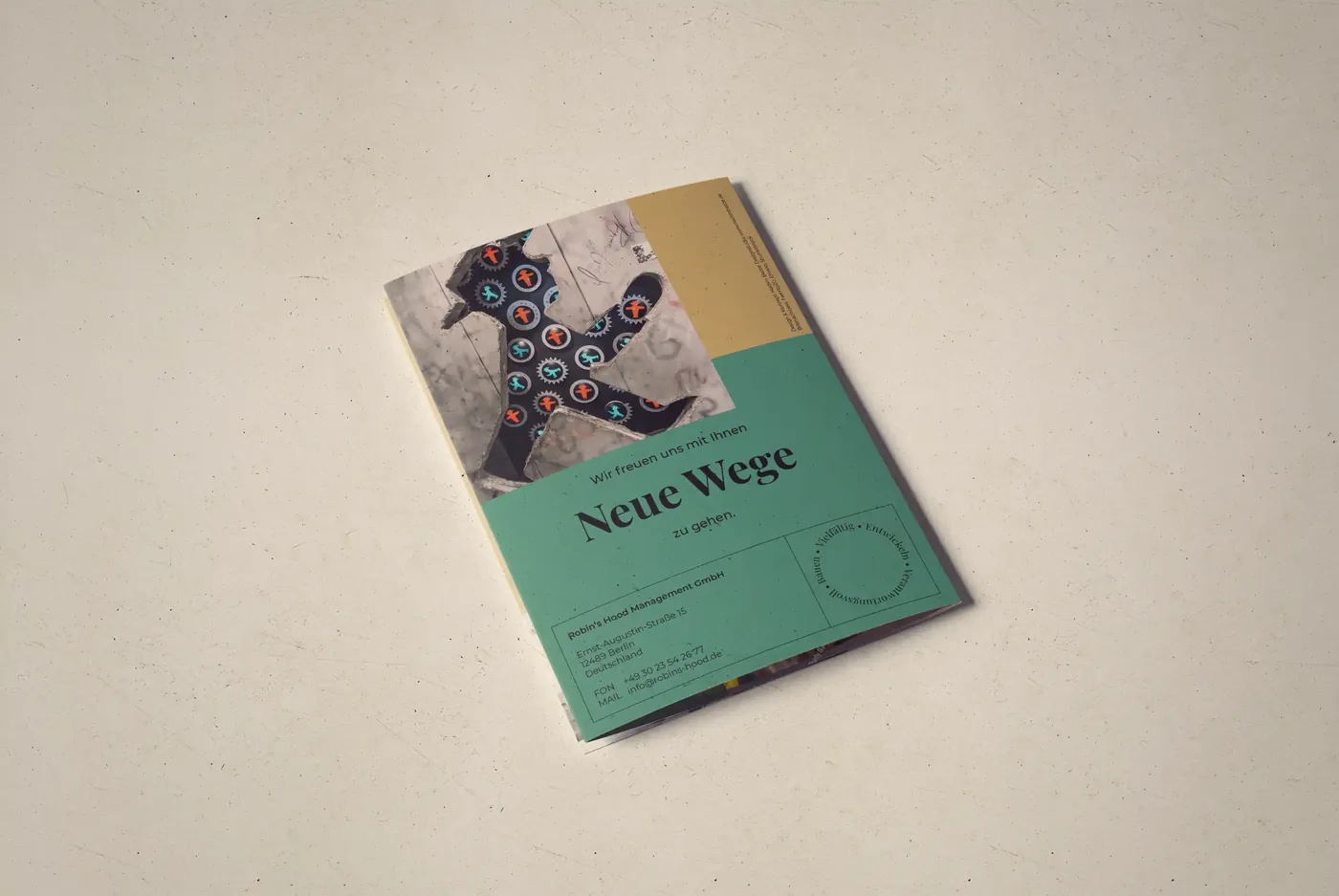 Flyer, Rückseite