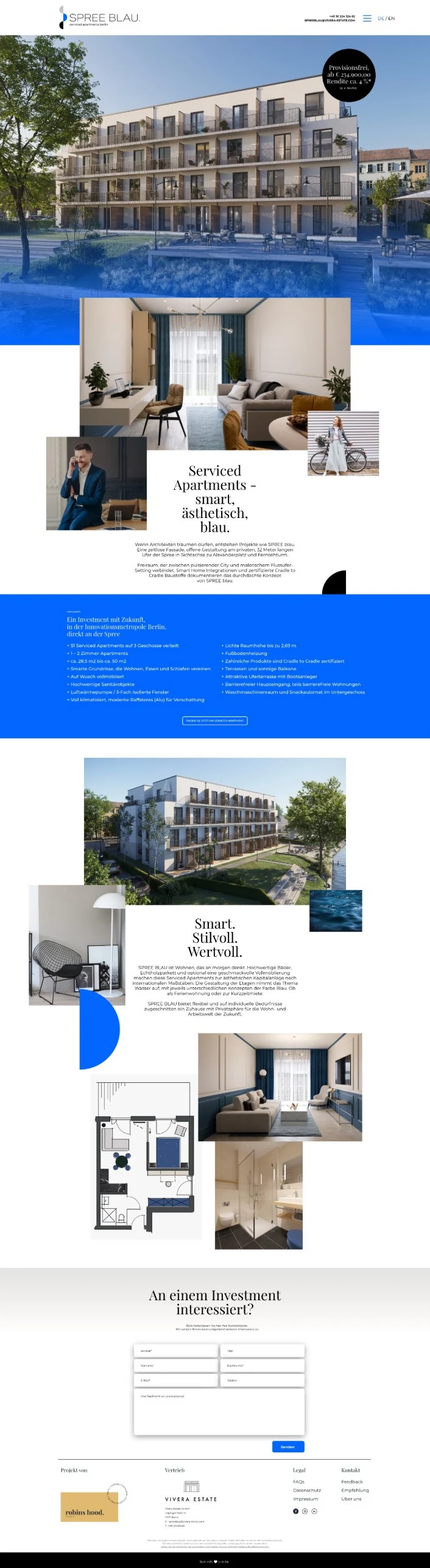 Spreeblau Website, Seite 3